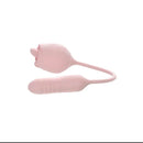 Adam And Eve Thrust And Tickle Rose Vibrator Stimulator Pink