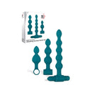 Adam And Eve Vibrating Bumpy Bead Set Green Vibrating Anal Bead Set