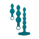 Adam And Eve Vibrating Bumpy Bead Set Green Vibrating Anal Bead Set