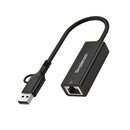 Simplecom Superspeed Usb C And Usb A To Gigabit Ethernet Adapter