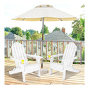 Folding Adirondack Chair With Cup Holder For Outdoor