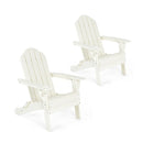Folding Adirondack Chair With Cup Holder For Outdoor