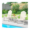 Folding Adirondack Chair With Cup Holder For Outdoor