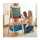 Adjustable Art Easel With Magnetic Chalkboard And Whiteboard Colourful