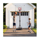 Adjustable Basketball Goal System With Wheels Ball Storage For Kids