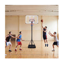 Adjustable Basketball Goal System With Wheels Ball Storage For Kids