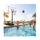 Adjustable Basketball Goal System With Wheels Ball Storage For Kids