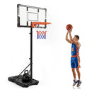 Adjustable Basketball Hoop With Shatterproof Backboard And Wheels