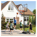 Adjustable Basketball Hoop With Shatterproof Backboard And Wheels