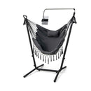 Adjustable Hanging Chair With Phone Holder For Indoor And Outdoor Use