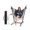 Adjustable Hanging Chair With Phone Holder For Indoor And Outdoor Use