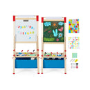 Adjustable Height Double Sided Easel With Magnetic Chalkboard