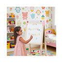 Adjustable Height Double Sided Easel With Magnetic Chalkboard Pink