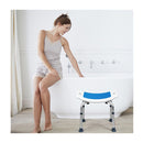 Adjustable Lightweight Shower Bench With Padded Seat Built In Handle