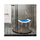 Adjustable Lightweight Shower Bench With Padded Seat Built In Handle