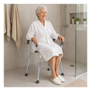 Adjustable Shower Chair Bath Seat With Arms Portable Non Slip Bathroom