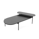 Alaska Oval Coffee Table 1200mm W x 681mm D x 375mm H Black