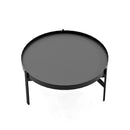 Alaska Round Coffee Table 800Mm Diameter X 435Mm H Black
