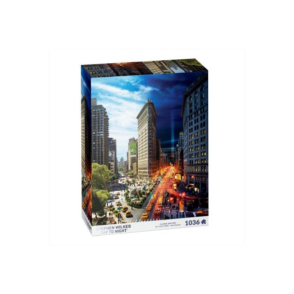 Flatiron New York Day To Night 1036 Piece Jigsaw Puzzle