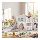 All In 1 L Shaped Toddler Slide With Tunnel And Basketball Hoop