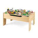 All In One Kids Activity Table Wooden Construction Play Table