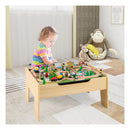 All In One Kids Activity Table Wooden Construction Play Table