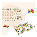 All In One Kids Activity Table Wooden Construction Play Table