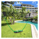 All In One Portable Badminton Net Set With Storage And 2 Rackets Green