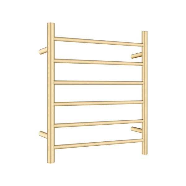Aluminium Electric Heated Towel Rail Rack Ladder Warmer 6 Round Bars