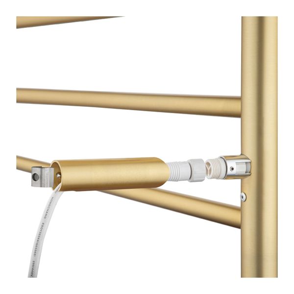 Aluminium Electric Heated Towel Rail Rack Ladder Warmer 6 Round Bars