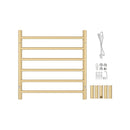 Aluminium Electric Heated Towel Rail Rack Ladder Warmer 6 Round Bars