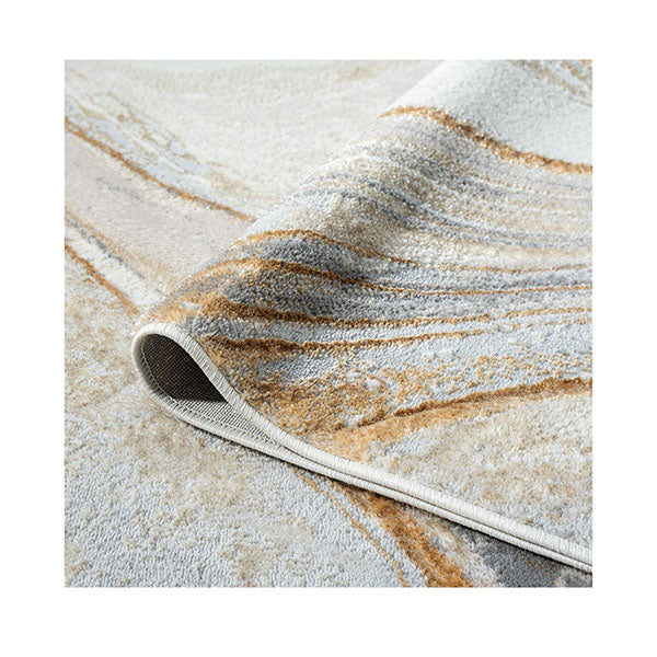 Amberly Sand Heat Set Polyester Rug