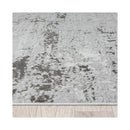 Amberly Silver Heat Set Polyester Rug