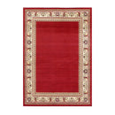 Amnah Bordeaux Red Base Rug
