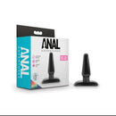 Anal Adventures Basic Anal Plug Small Black
