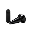 Anal Adventures Basic Vibrating Anal Pleaser Butt Plug Black