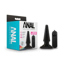 Anal Adventures Basic Vibrating Anal Pleaser Butt Plug Black