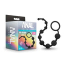 Anal Adventures Platinum 10 Anal Beads Black