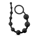 Anal Adventures Platinum 10 Anal Beads Black