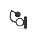 Anal Adventures Platinum Black Vibrating Cock Ring