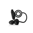 Anal Adventures Platinum Black Vibrating Cock Ring