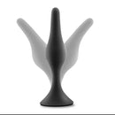 Anal Adventures Platinum Silicone Beginner Plug Kit Black Set
