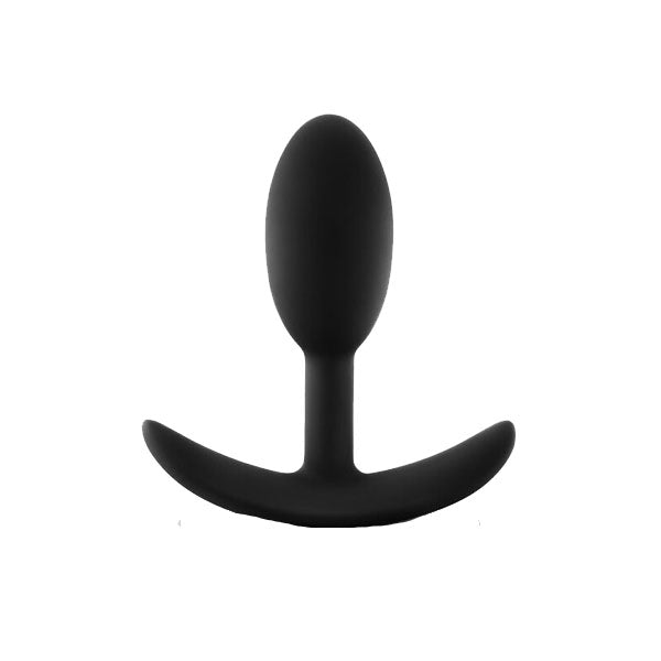 Anal Adventures Platinum Silicone Vibra Slim Plug Small