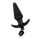 Anal Adventures Platinum Vibrating Plug Black 5 Inches Butt Plug