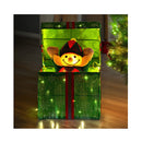 Animated Elf In A Gift Box Led Lights Christmas Tree Decoration