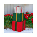 Animated Present Stack Santa Led Lights Christmas Tree Decoration