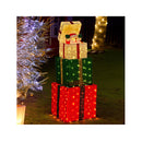 Animated Present Stack Santa Led Lights Christmas Tree Decoration