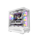Antec C7 Argb Atx E Atx Panoramic 270 View 4X Argb Pwm Fans White Case