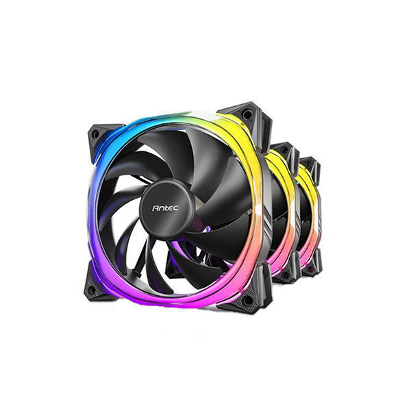 Antec Fusion 120Mm Argb Pwm Hb Fan Woven Cable Pmw Daisy Chain Design