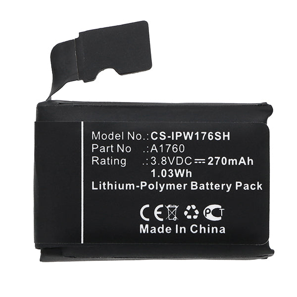 Cameron Sino Cs Ipw176Sh 270Mah Replacement Battery For Apple